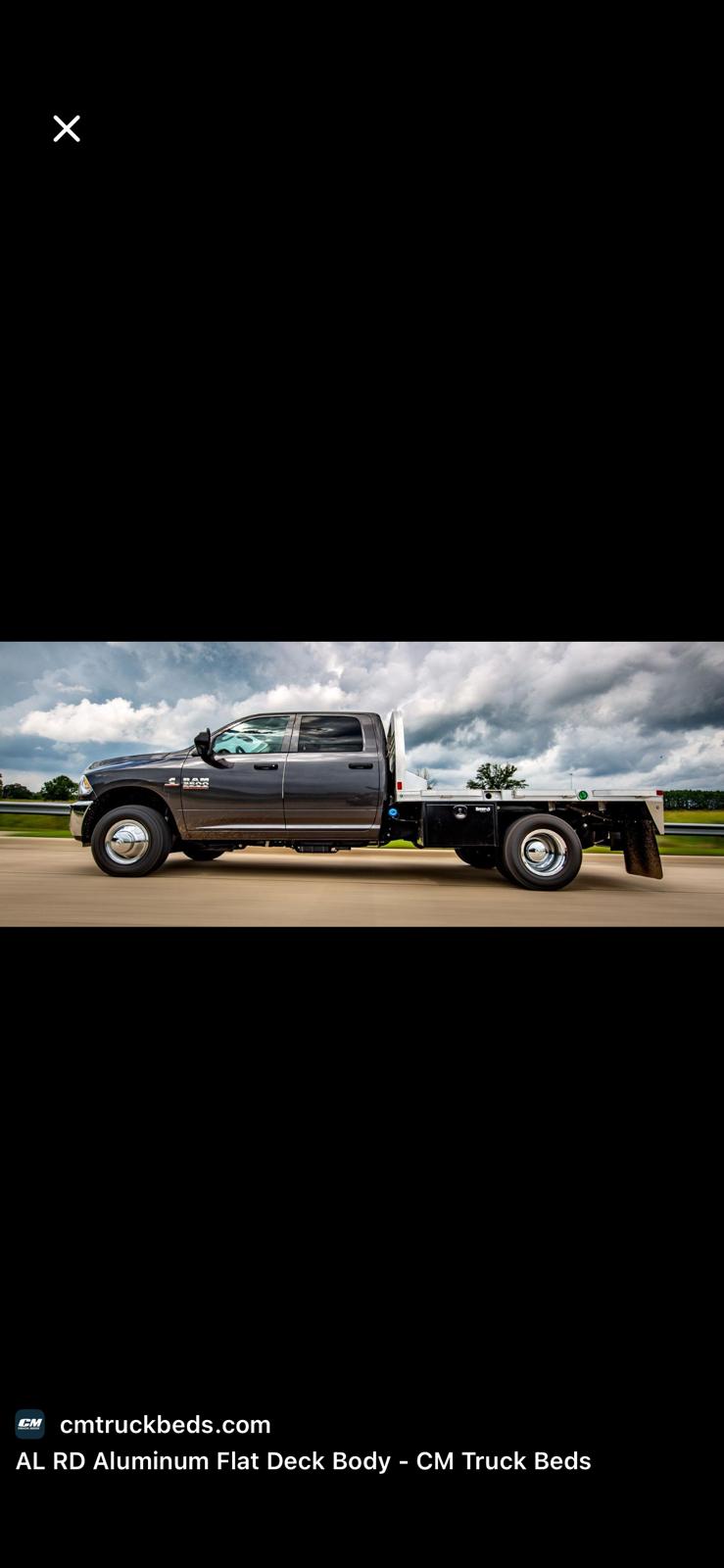 Aluminum flat deck body — RAM 3500 dually