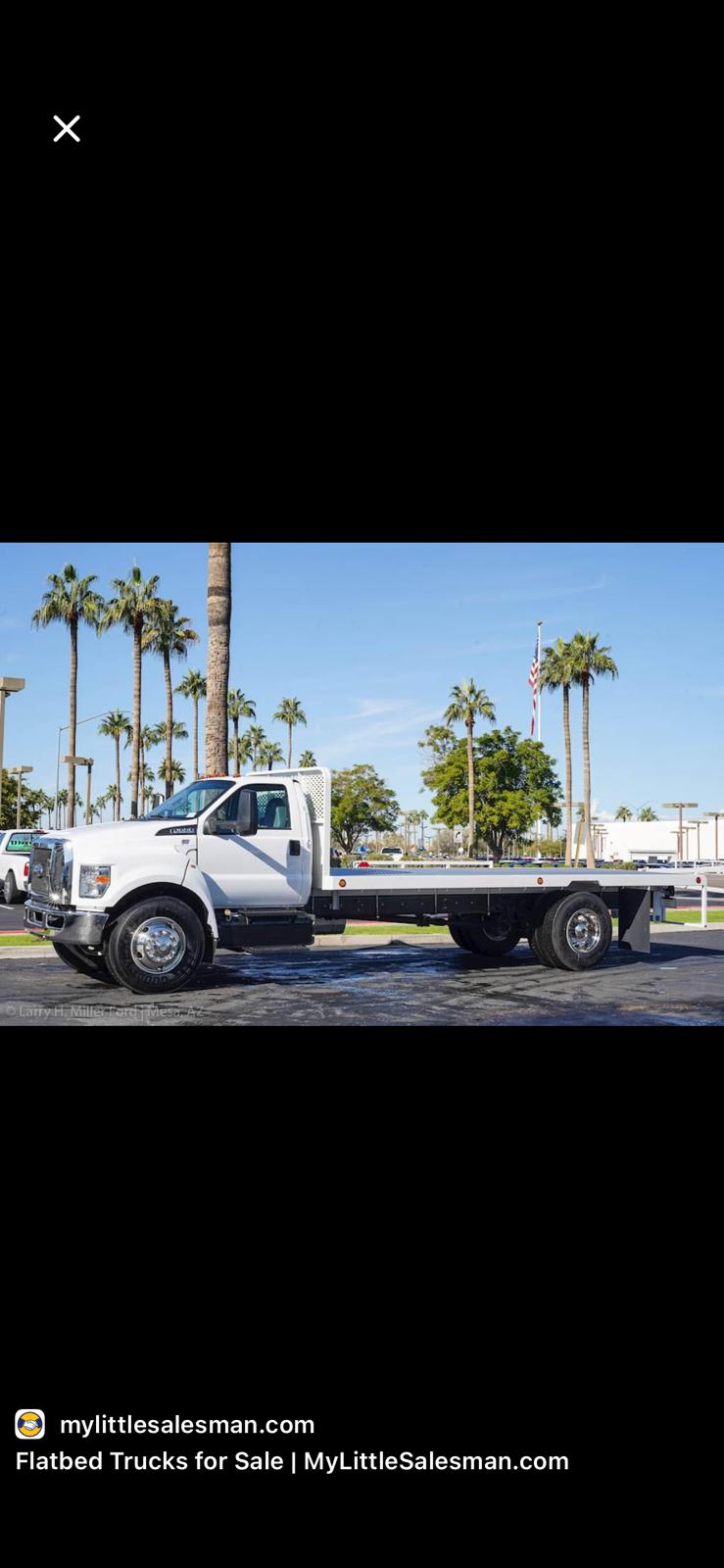 Heavy-duty flatbed — Ford F-650 commercial